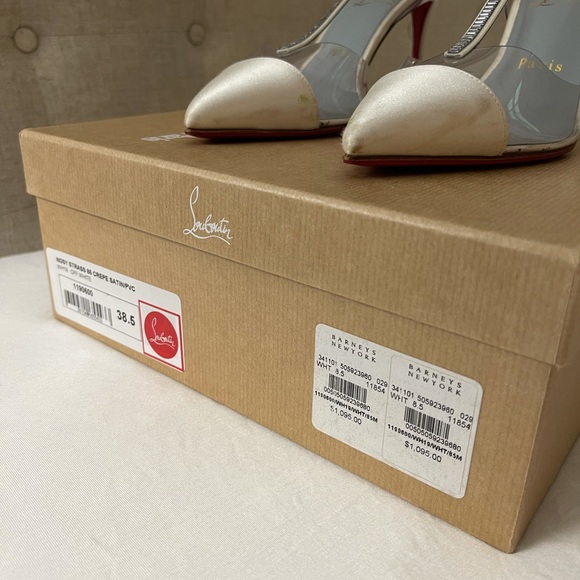 Christian Louboutin heels Nosy Strass 85 Off White - Picture 12 of 13